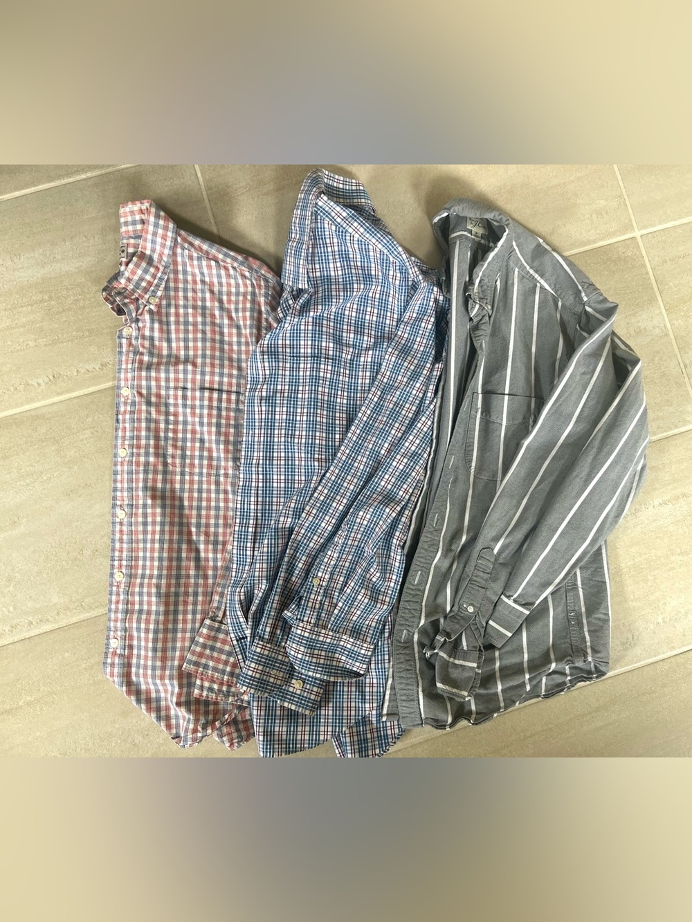 THREE Men’s Casual and Everyday Wear Long Sleeves Shirt